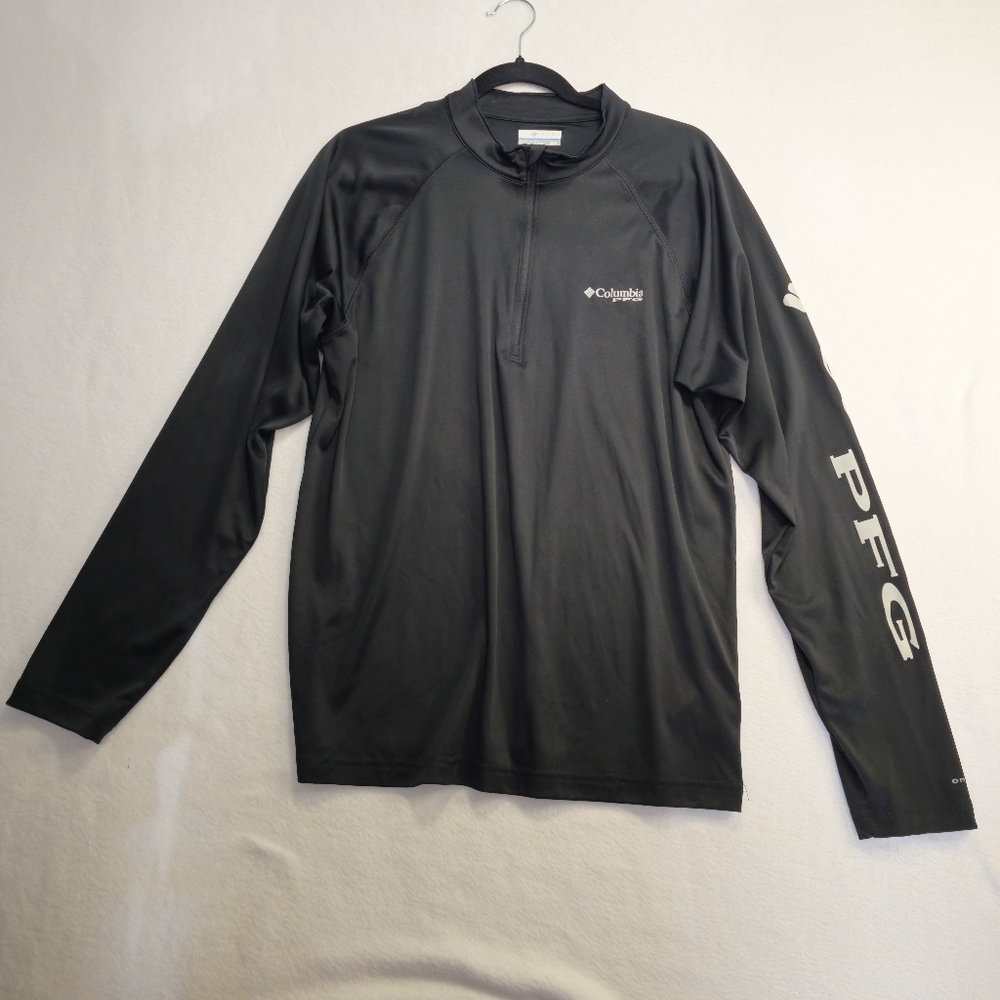 Columbia PFG Black Long Sleeve Shirt